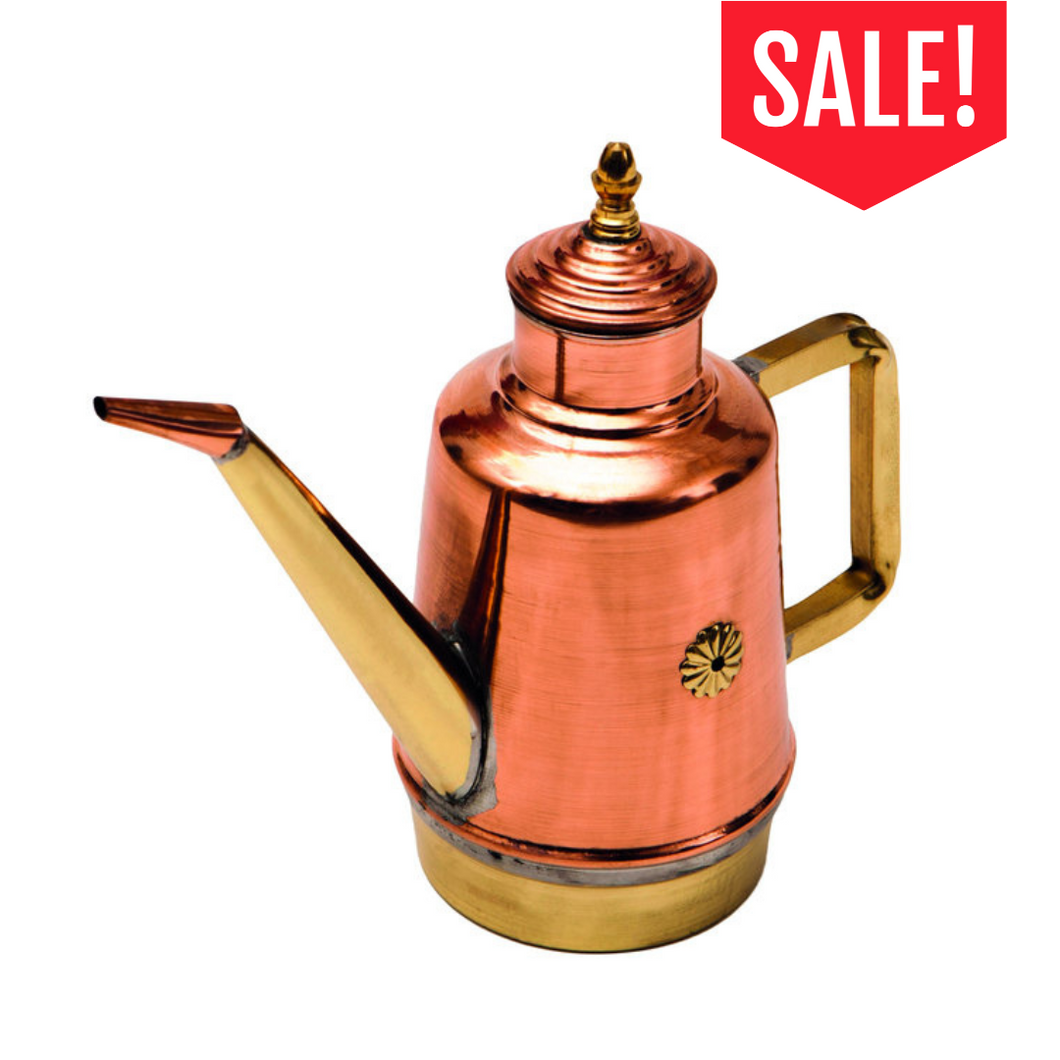 Copper/Brass Oil Cruet 16 oz.