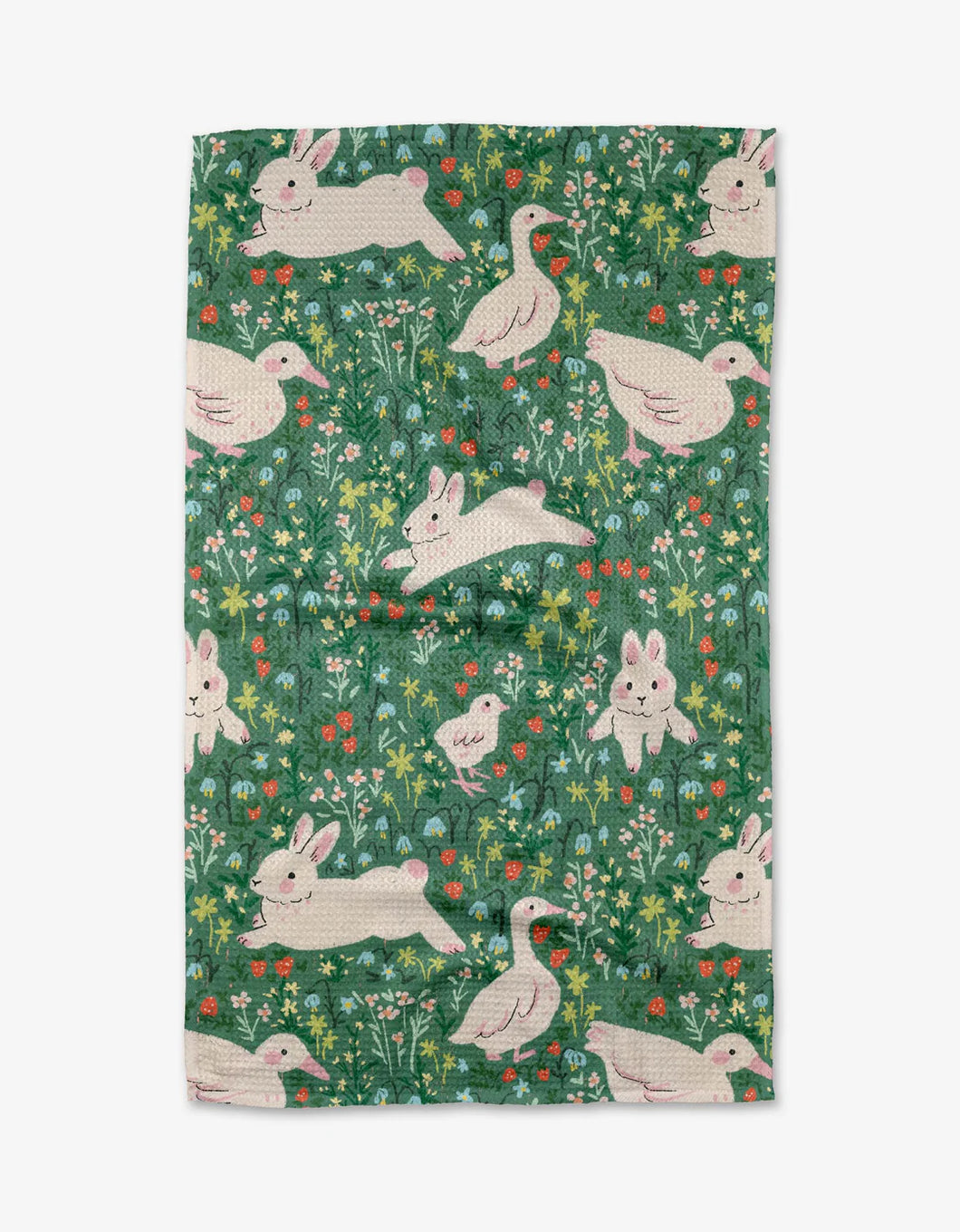 Geometry Kitchen Tea Towel: Easter Meadow