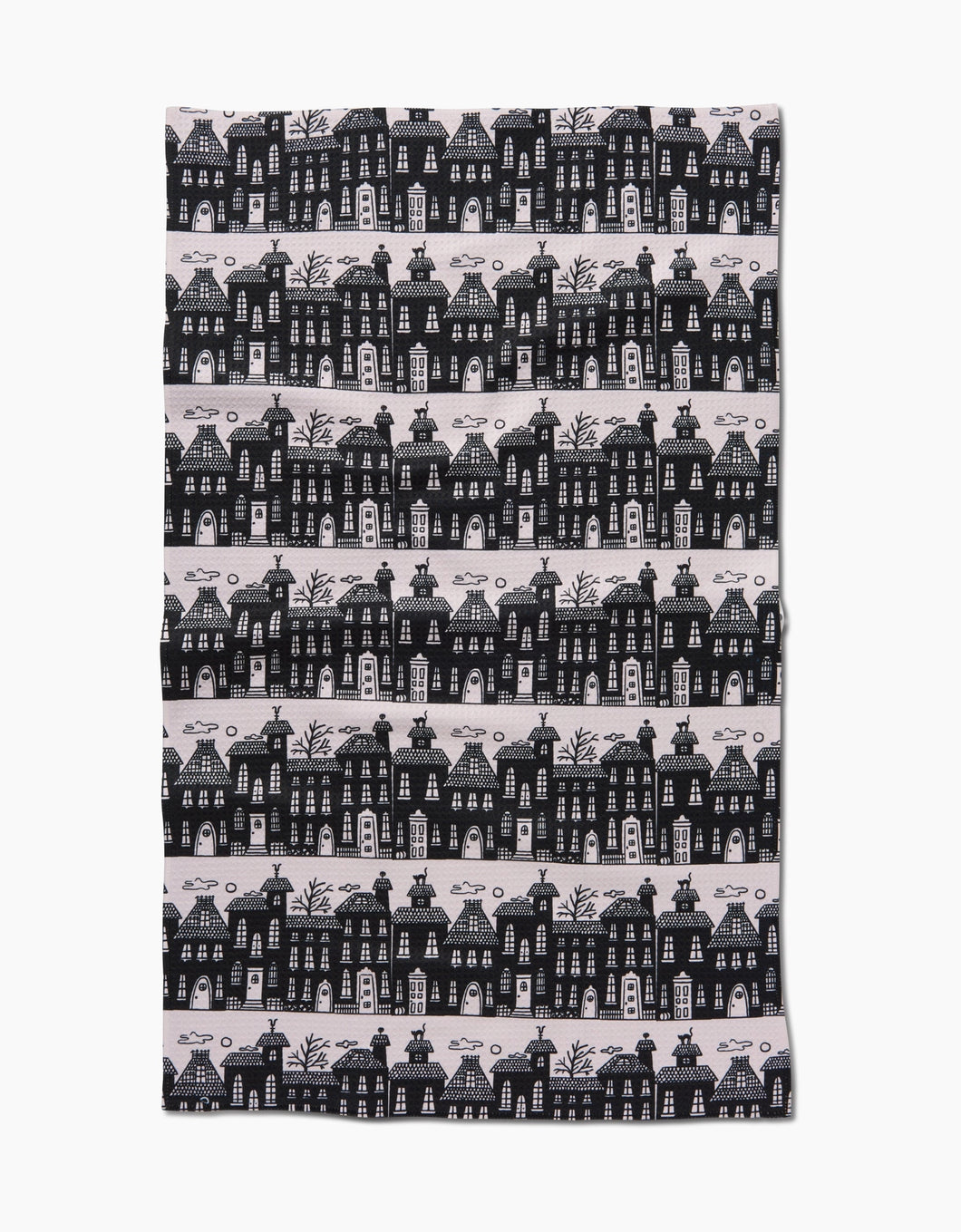 Geometry Kitchen Tea Towel: Haunted House Alley