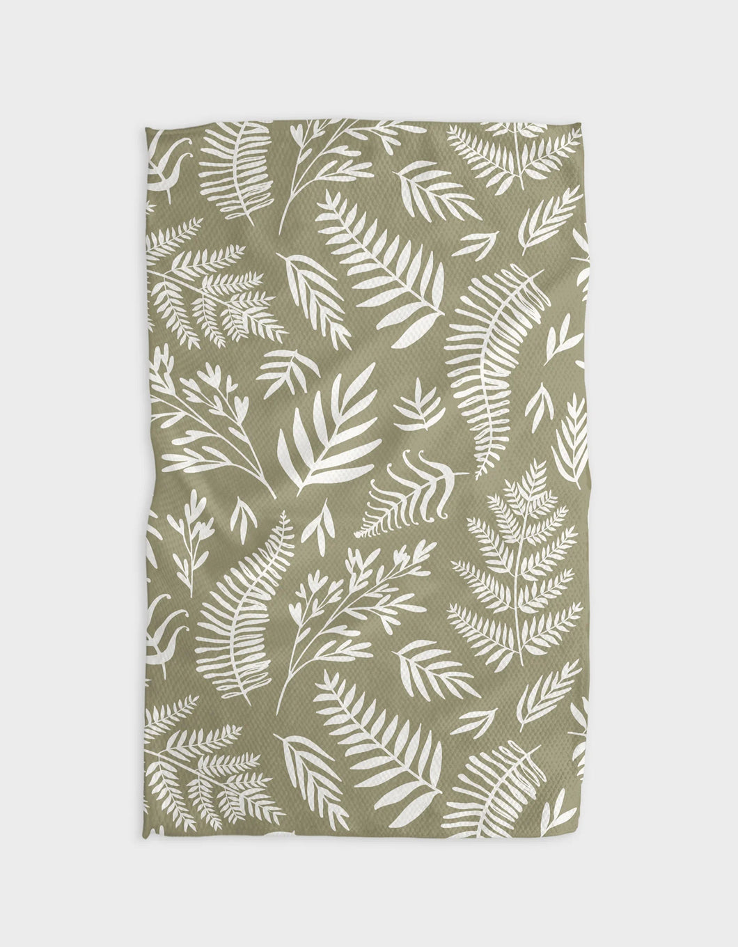 Geometry Kitchen Tea Towel: Olive