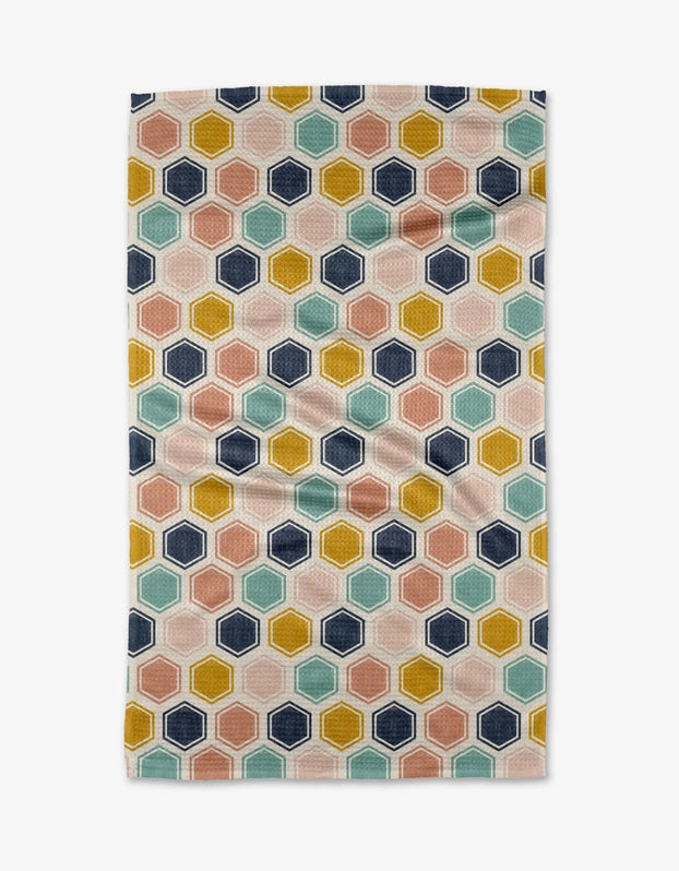 Geometry Kitchen Tea Towel: Pollen Patchwork