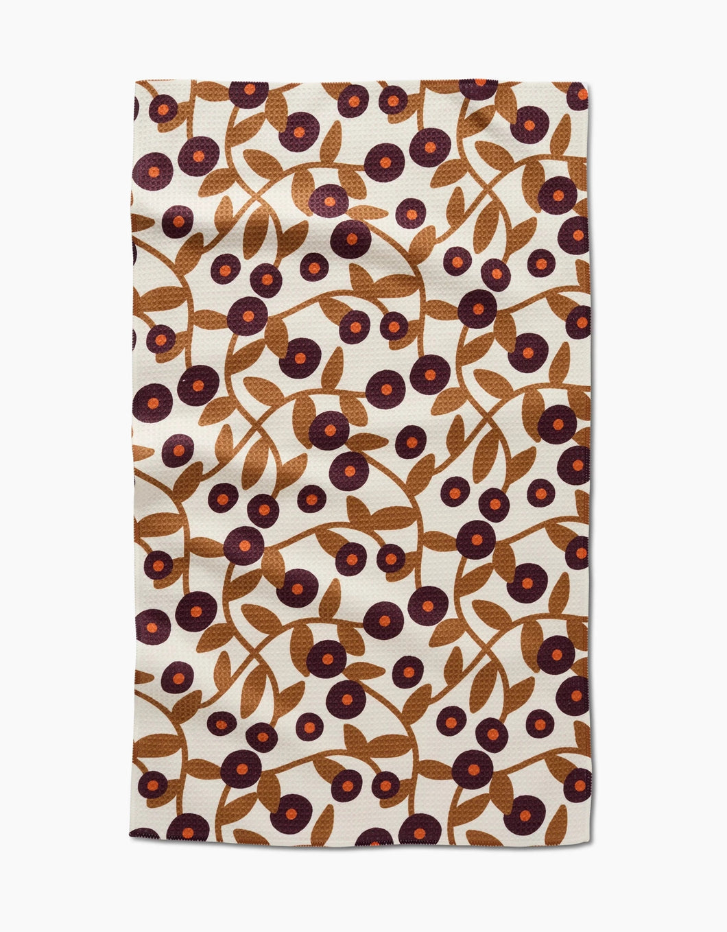 Geometry Kitchen Tea Towel: Swirling Vines