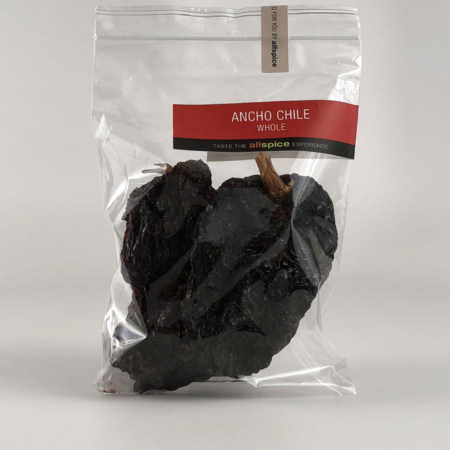 Ancho Chile, Whole 2 oz bag