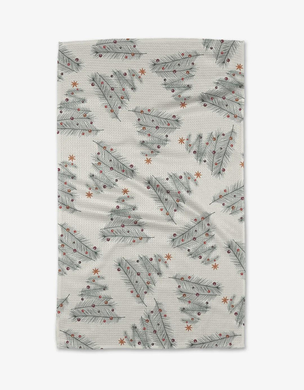 Geometry Kitchen Tea Towel: Classy Christmas