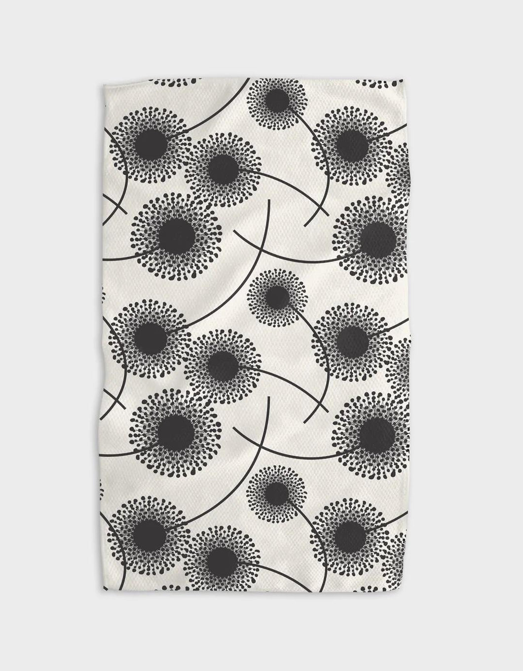 Geometry Kitchen Tea Towel: Fully Bloomed