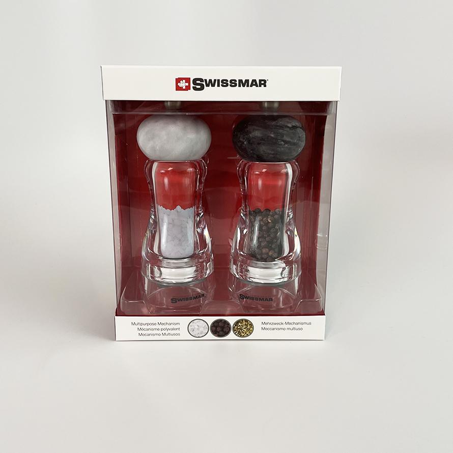 Swissmar Andrea Granite top Salt and Pepper Mill Set